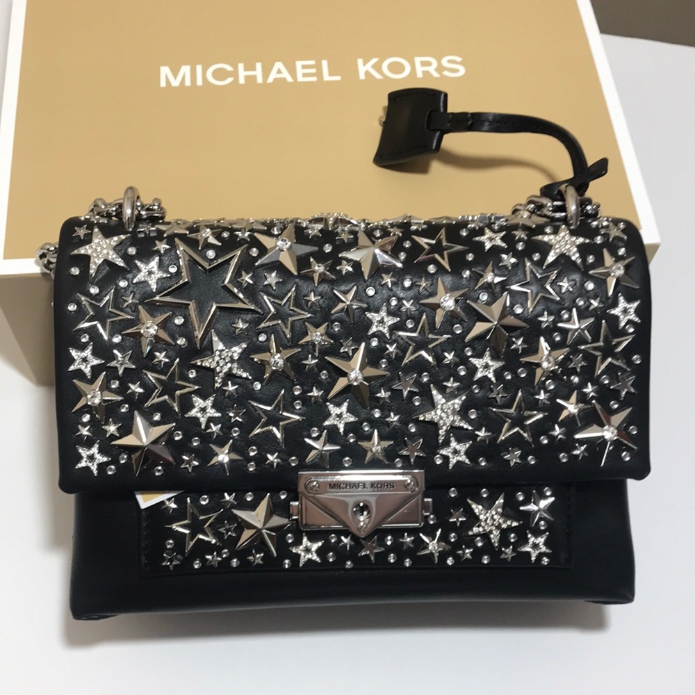 Michael Kors Star studded Cece chain shoulder bag - Picture 2 of 16